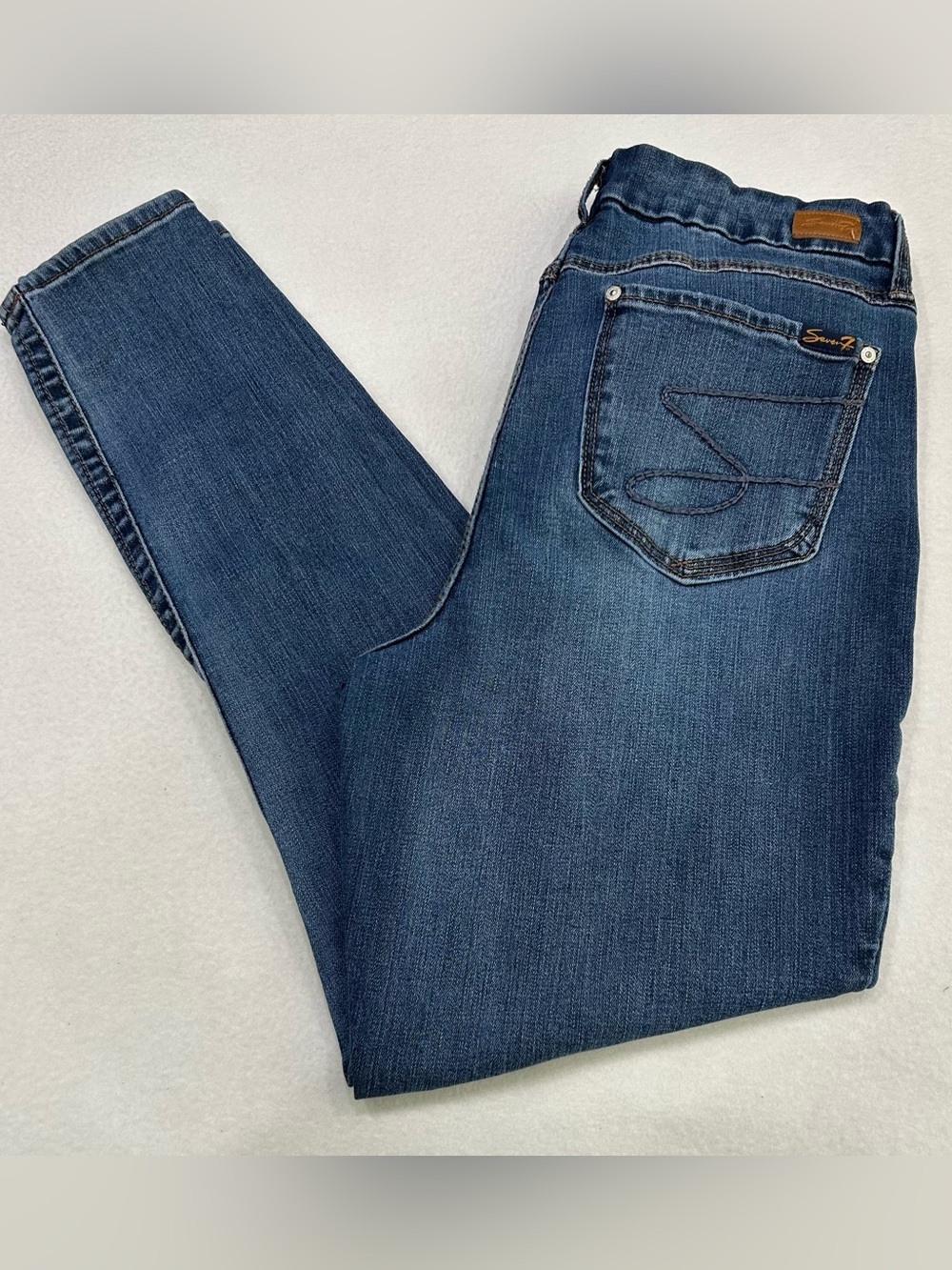 Seven Women’s Tummyless High Rise Skinny Jeans Size 14 Rise 11 Inseam 28.5 (G-6)
